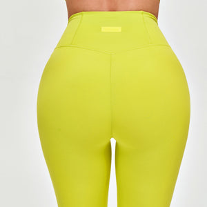 Seamless Scrunch Butt Leggings - Yellow