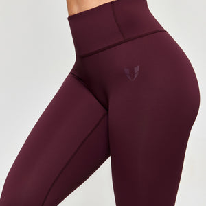 Firmabs High Waist Compression Leggings - Dark wine red