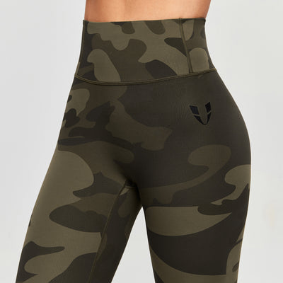 Scrunch Butt Leggings - Army Green Camo