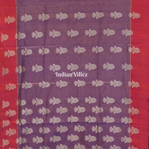 Golden Purple South Handloom Venkatagiri Silk Saree
