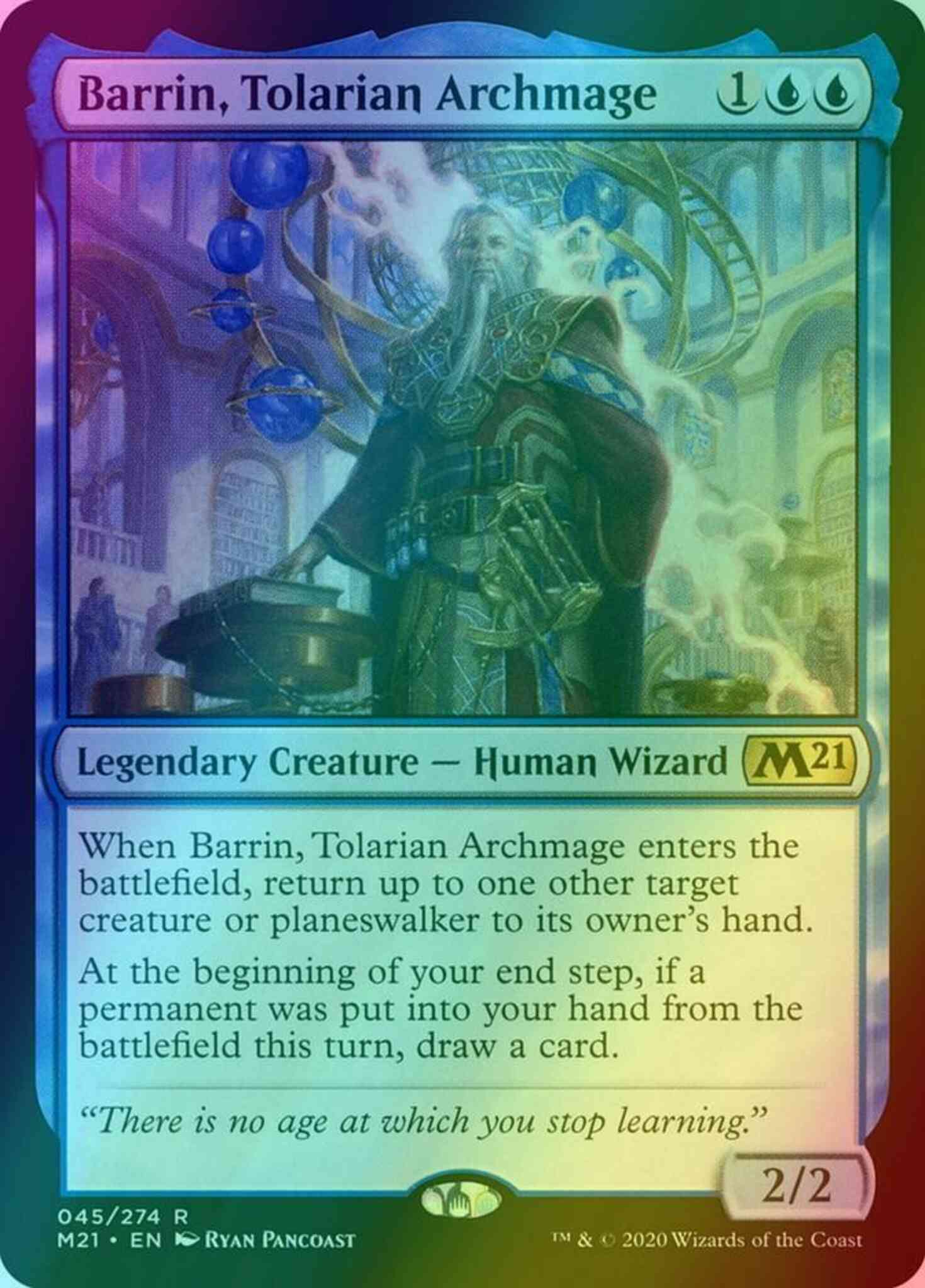 Barrin, Tolarian Archmage [45] [Core Set 2021] [Foil]