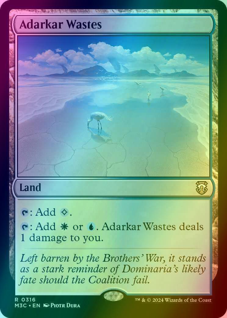 Adarkar Wastes [316] [Modern Horizons 3: Commander] [Ripple Foil]
