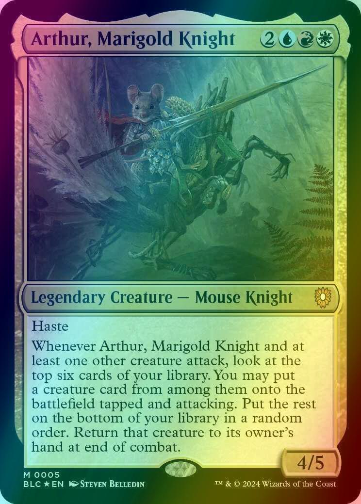 Arthur, Marigold Knight [5] [Bloomburrow: Commander] [Foil]