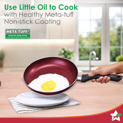 Bandhan Non-Stick Cookware 2 Pcs. Set | Dosa Tawa and Fry Pan by blacktree