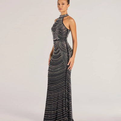 Sloane Rhinestone And Faux Pearl Mermaid Dress