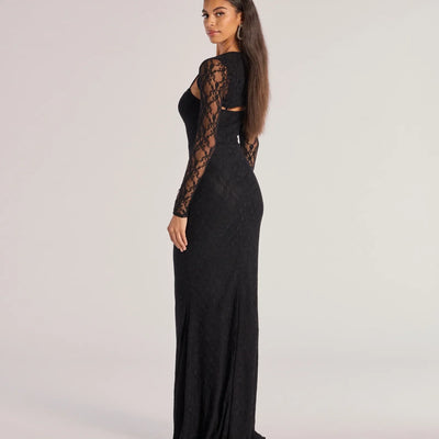 Adele Sleeveless Lace Mermaid Dress With Bolero