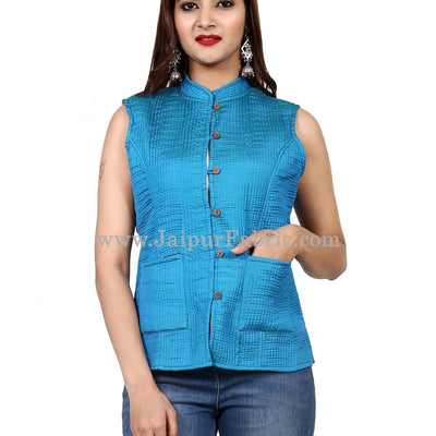 Women Sky Blue Light Jacket