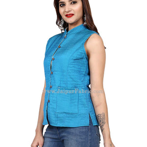 Women Sky Blue Light Jacket