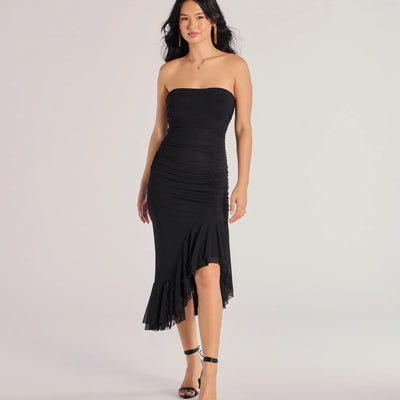 Glam Sophistication Sleeveless Cutout Midi Dress
