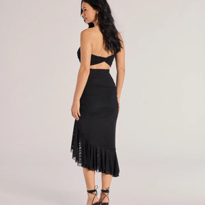 Glam Sophistication Sleeveless Cutout Midi Dress