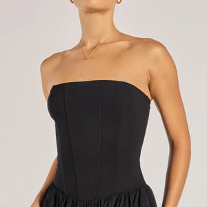 Stylish Moment Drop Waist A-Line Midi Dress