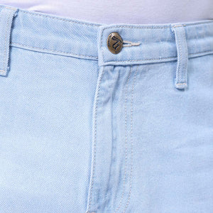 Men's Blue Skater Baggy Fit Solid Jeans