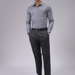 Men's Black Slim Fit Solid Formal Shirt