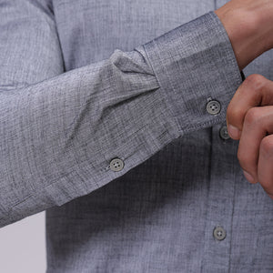 Men's Black Slim Fit Solid Formal Shirt