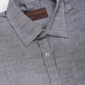 Men's Black Slim Fit Solid Formal Shirt