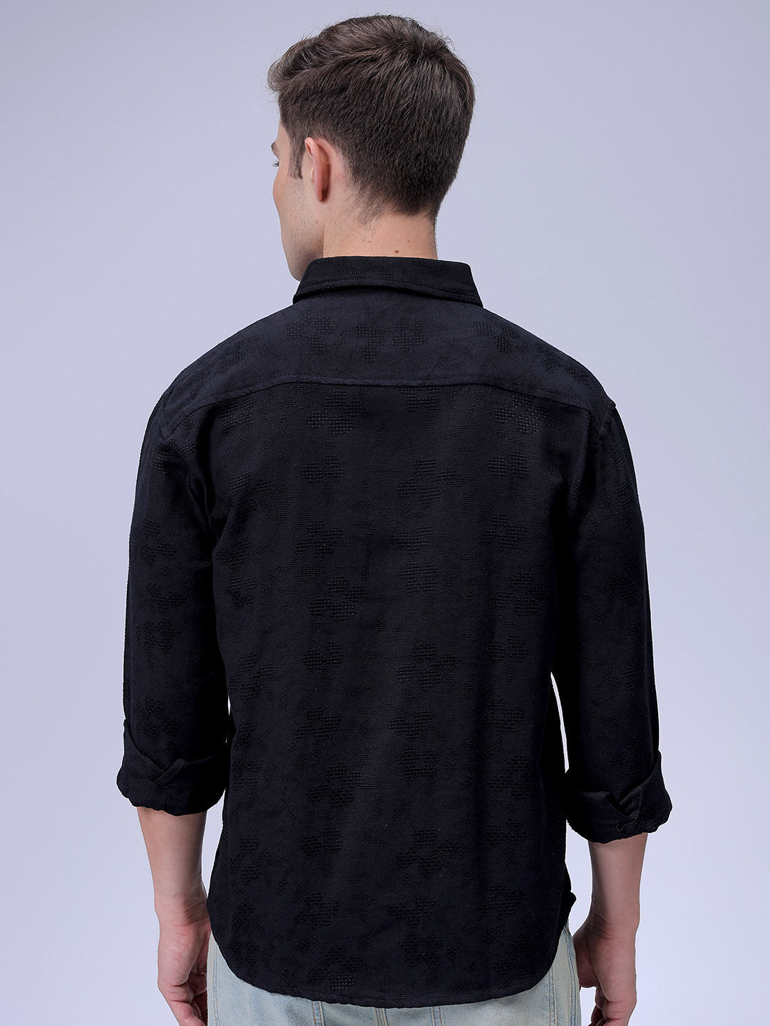 Men's Textured Relaxed Fit Shirt