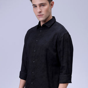 Men's Textured Relaxed Fit Shirt