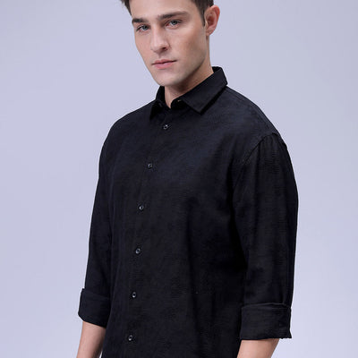 Men's Textured Relaxed Fit Shirt