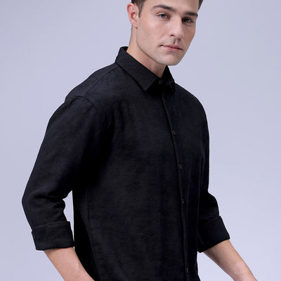 Men's Textured Relaxed Fit Shirt