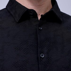 Men's Textured Relaxed Fit Shirt