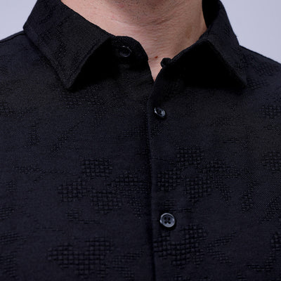 Men's Textured Relaxed Fit Shirt