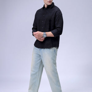 Men's Textured Relaxed Fit Shirt