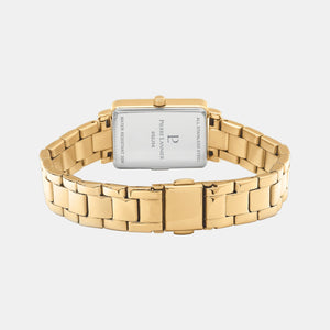 Ariane Women Quartz Gold Dial Analog Stainless Steel Watch 052J542