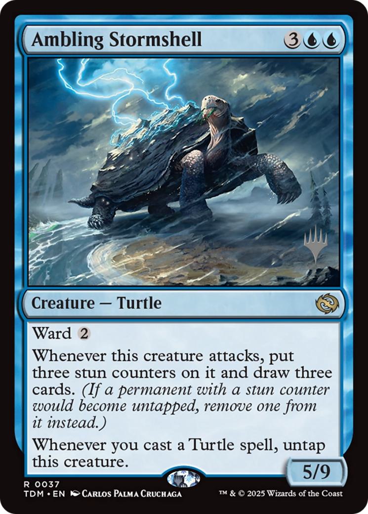 Ambling Stormshell [37p] [Promo Pack] [Tarkir: Dragonstorm: Promos] [Non-Foil]