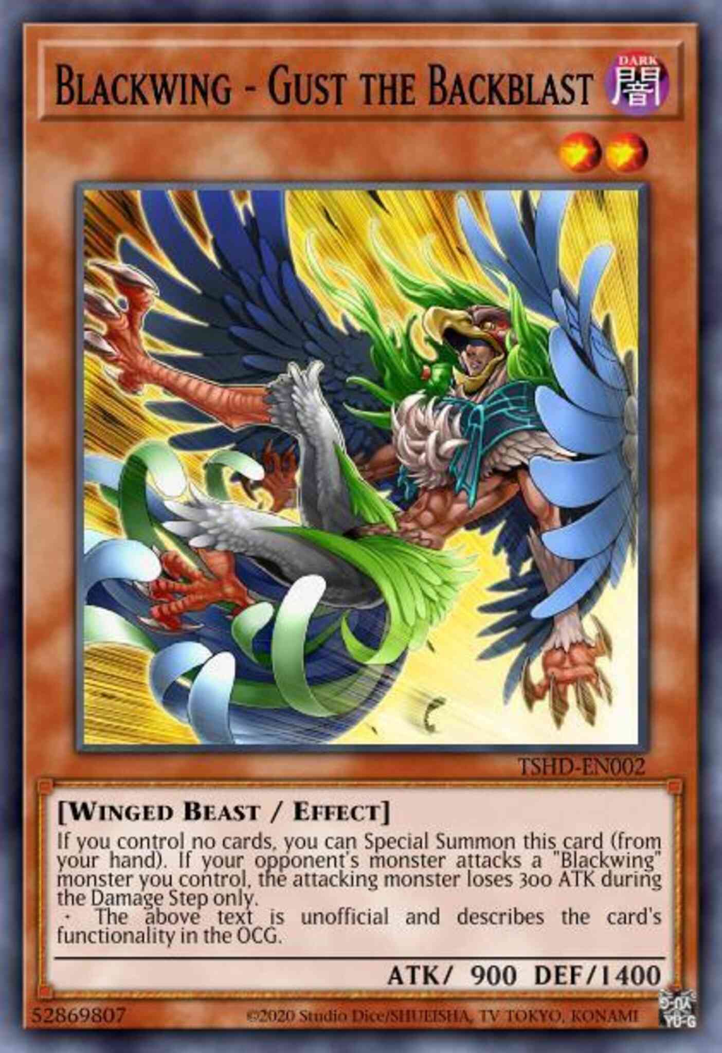 Blackwing - Gust the Backblast - DP11-EN009 - Common - 1st Edition
