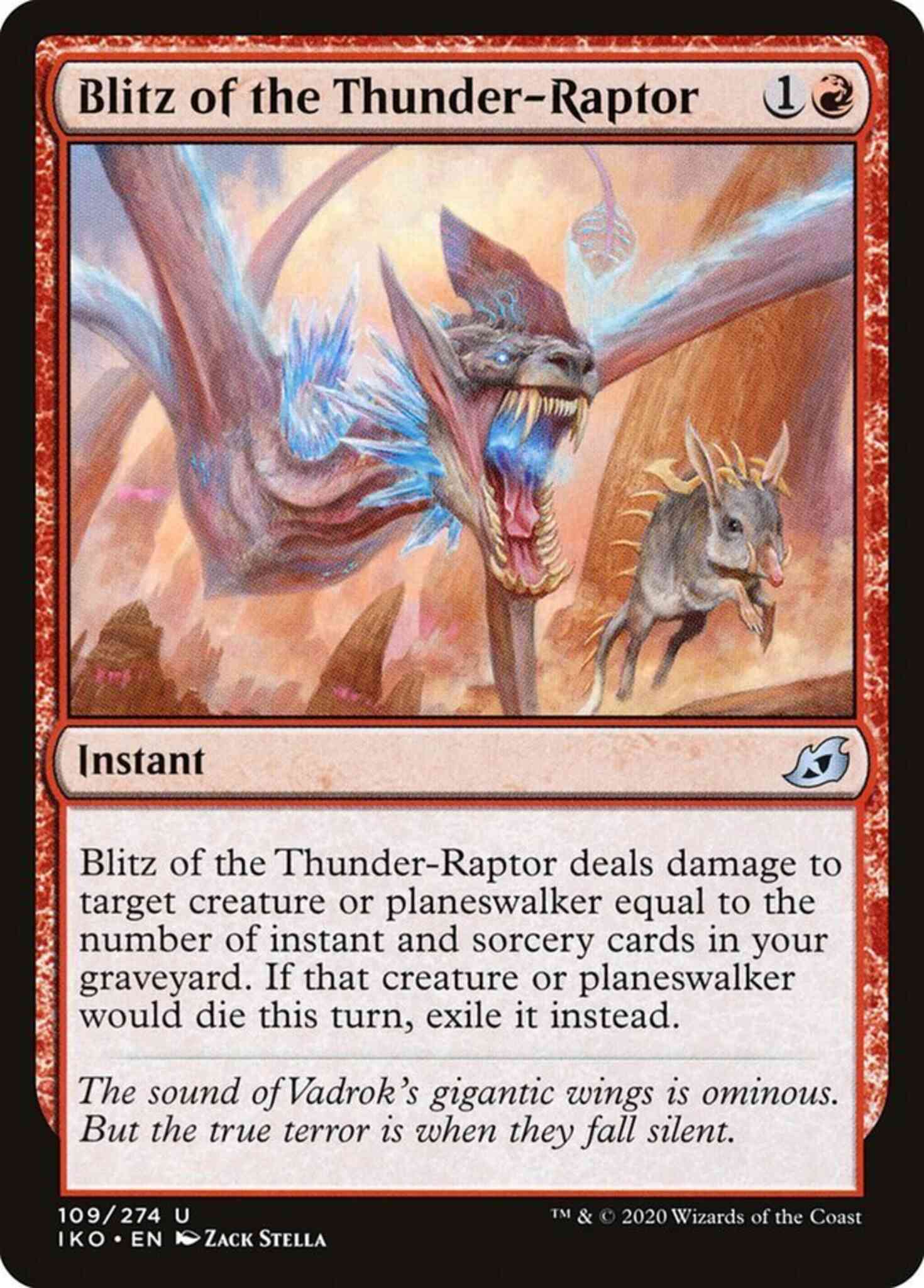 Blitz of the Thunder-Raptor [109] [Ikoria: Lair of Behemoths] [Non-Foil]