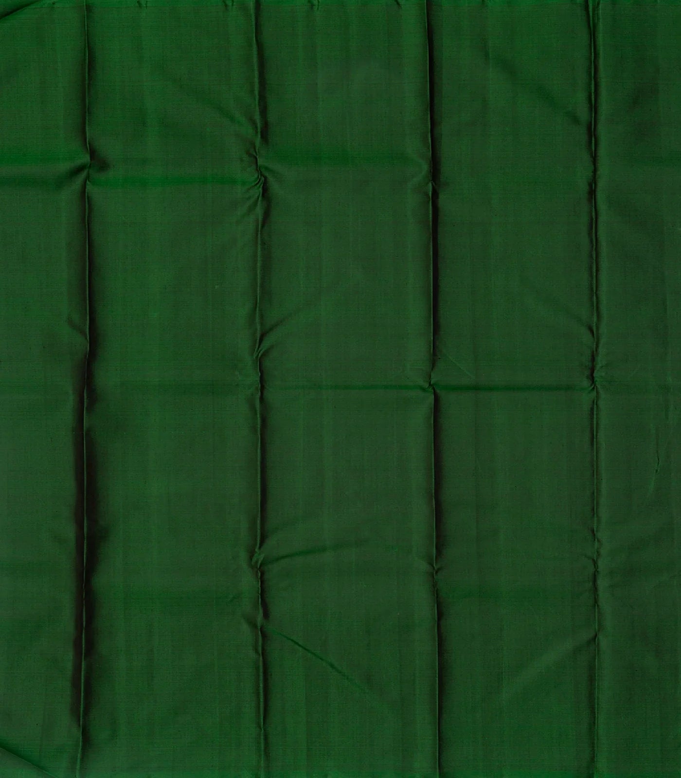 Bottle Green Handloom Kanchipuram Silk Saree With Kamalam Buttas
