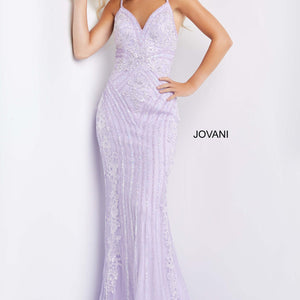 Beaded Fitted Sleeveless Gown by Jovani 05752