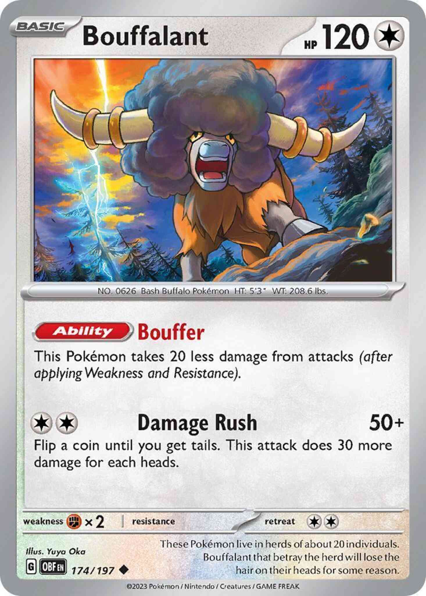 Bouffalant - 174/197 - Uncommon [sv03-174] [Non-Holo]