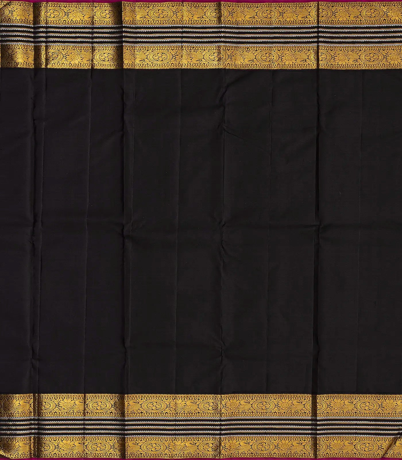 Baby Pink Handloom Kanchipuram Korvai Silk Saree With Annam Buttas