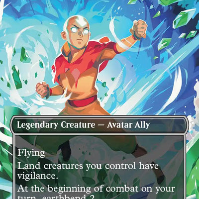 Aang, at the Crossroads // Aang, Destined Savior [304] [Borderless] [Scene] [Avatar: The Last Airbender] [Non-Foil]