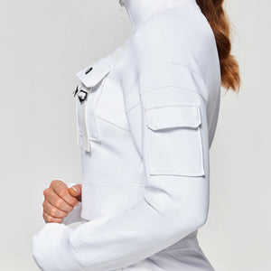 Futuristic Tech Active Jacket - White