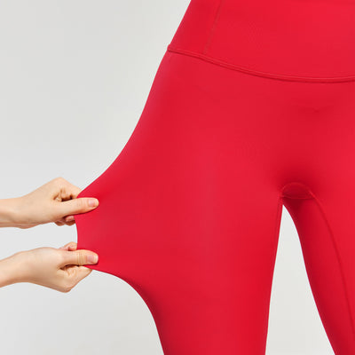 Firmabs High Waist Compression Leggings - Red