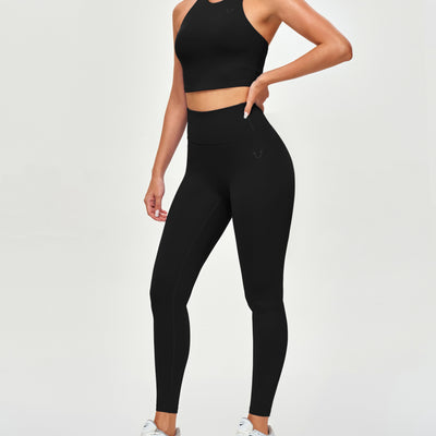 Padded Athletic Tank - Black