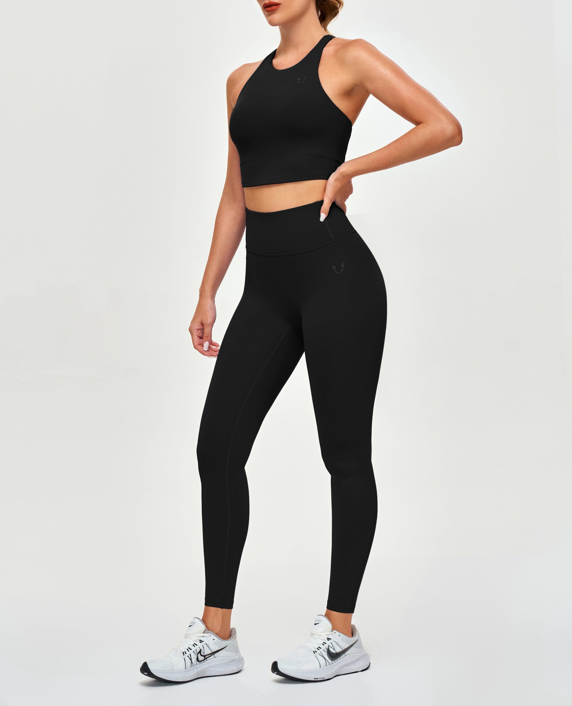 Padded Athletic Tank - Black
