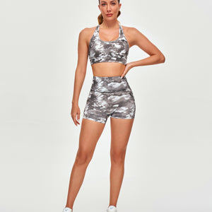 Power Sports Bra - Tie Dye Camo