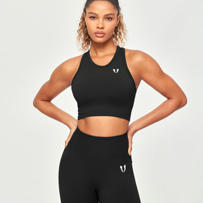 Seamless Padded Tank - Black