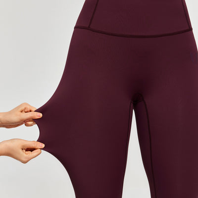 Firmabs High Waist Compression Leggings - Dark wine red