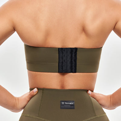 Strapless Sports Bra - Combat Green