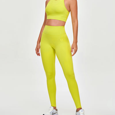 Seamless Scrunch Butt Leggings - Yellow