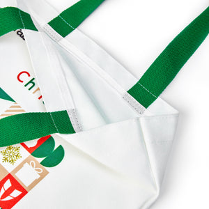 Firmabs Christmas Canvas Bag - White