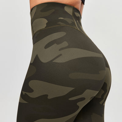 Scrunch Butt Leggings - Army Green Camo