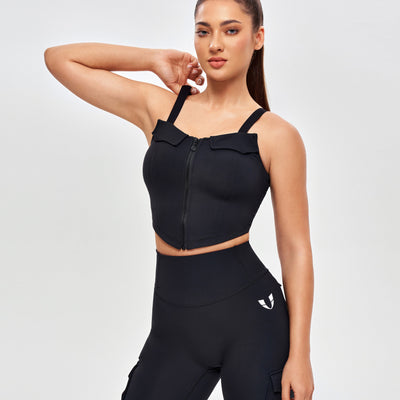 Padded Cargo Tank-Black