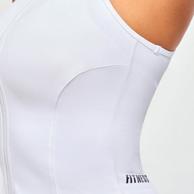 ZIP TANK TOP - White