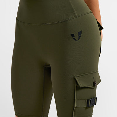 Active Cargo Shorts - Dark Olive Green