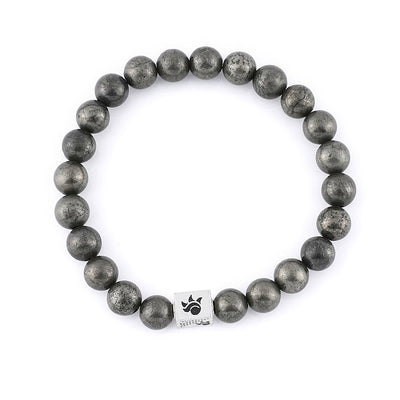 Pyrite Stone Beads Bracelet